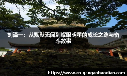 刘泽一：从默默无闻到耀眼明星的成长之路与奋斗故事